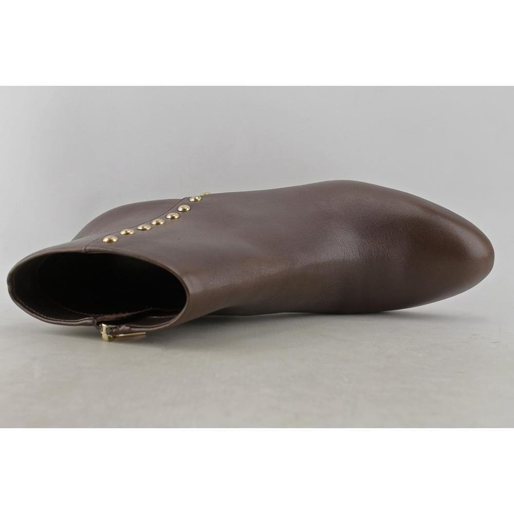Coach Hickory Chestnut Leather Ankle Zip Boots - Picture 4 of 4